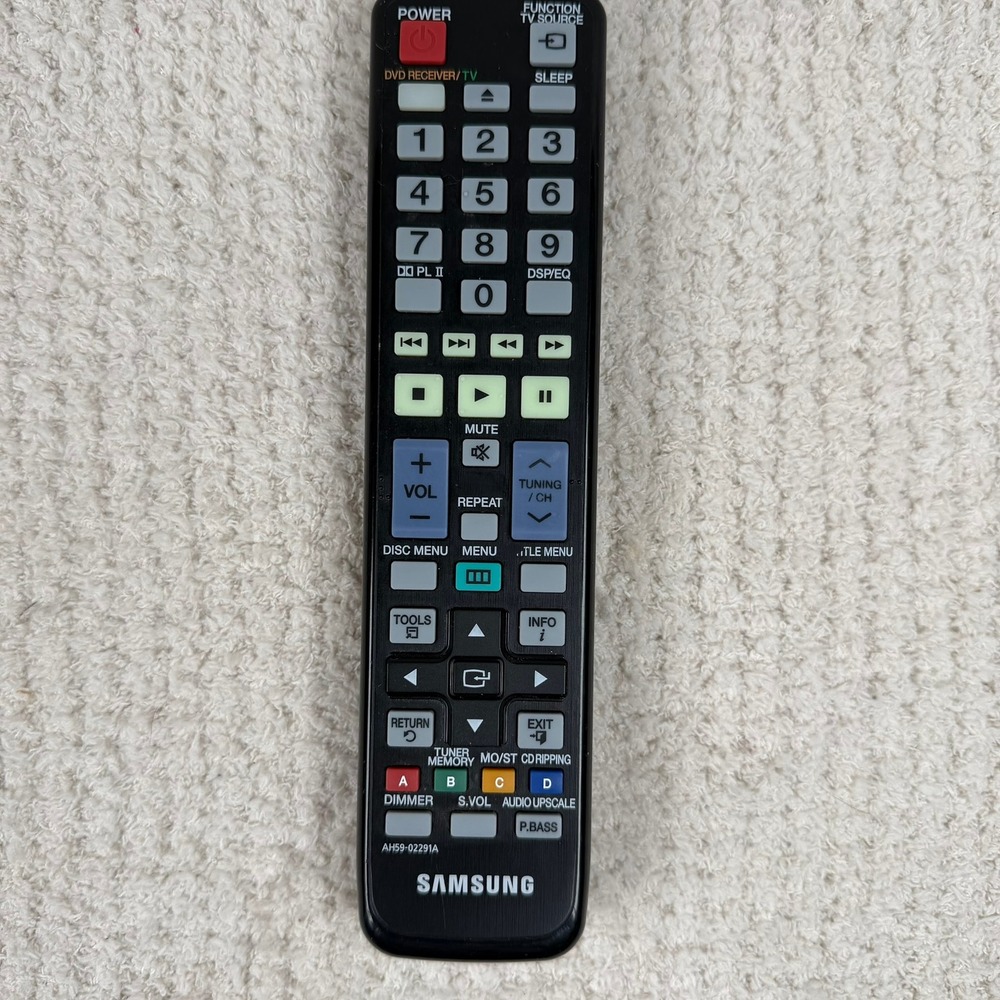 Samsung AH59-02291A OEM DVD Receiver TV Remote Control Black